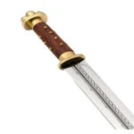 Merovingian Viking Seax Or Sax Dagger With Leather Sheath - Image 2