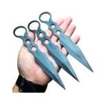 Black Tactical Ninja Combat Ninjutsu Kunai Throwing Knife Set