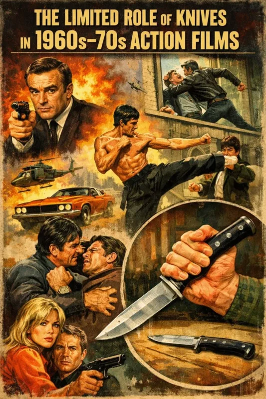 The Limited Role of Knives in 1960s–70s Action Films: