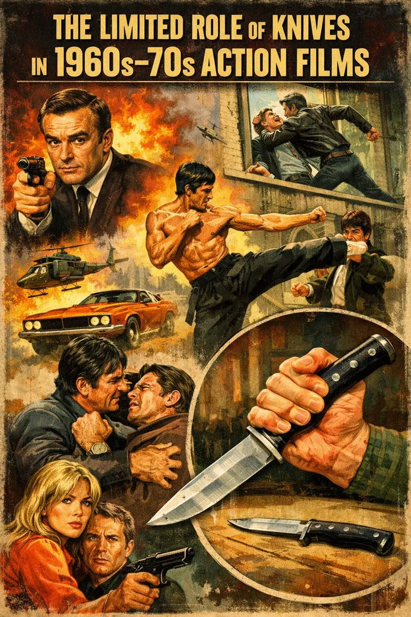 The Limited Role of Knives in 1960s–70s Action Films: