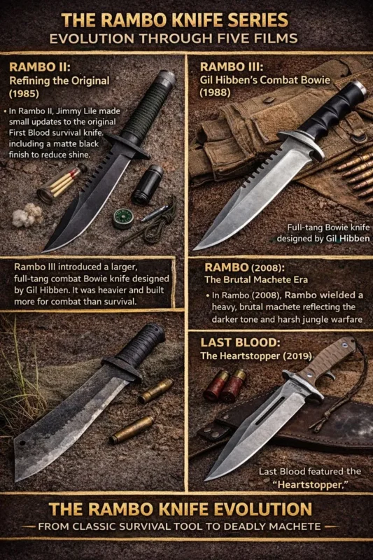 The Rambo Knife Series Evolution Through Five Films