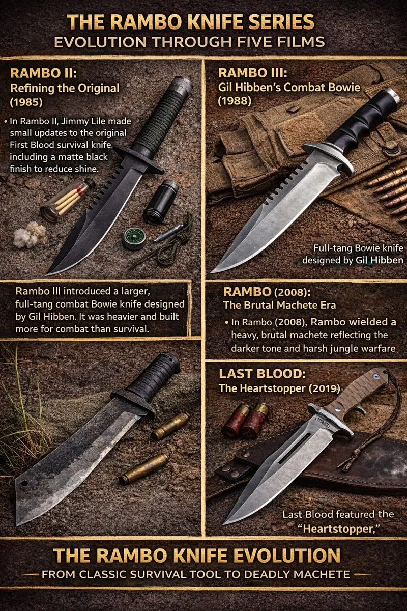 The Rambo Knife Series Evolution Through Five Films