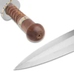 Timber Wolf Crusader Dagger Ridged Wooden Handle