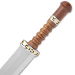 Timber Wolf Crusader Dagger Ridged Wooden Handle - Image 2
