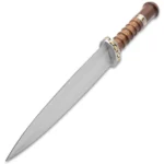 Timber Wolf Crusader Dagger Ridged Wooden Handle