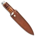Timber Wolf Leather Fighter Dagger Tactical Fixed Blade Knife - Image 2