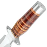 Timber Wolf Leather Fighter Dagger Tactical Fixed Blade Knife