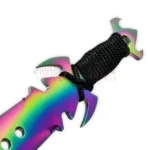 3PC Rainbow Kunai Replica Collection with black wrapped handles