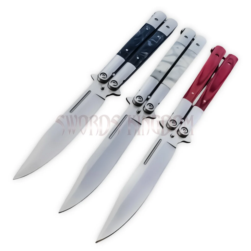 balisong-butterfly-knife-edc-flipper. Balisong Butterfly Knife EDC Flipper with folding blade and ergonomic handle