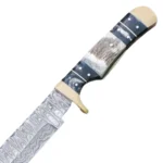 12" Timber Rattler Damascus Bowie Knife