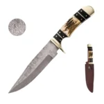 12" Timber Rattler Damascus Bowie Knife