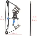 8" Mini Compound Bow Kit Pocket Archery Toy Set