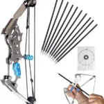 8" Mini Compound Bow Kit Pocket Archery Toy Set