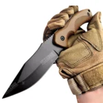 9" Tactical Fixed Blade Knife w/ Kydex Sheath Coyote
