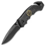 Stealth Black Tactical Rescue Assisted Folding Knife