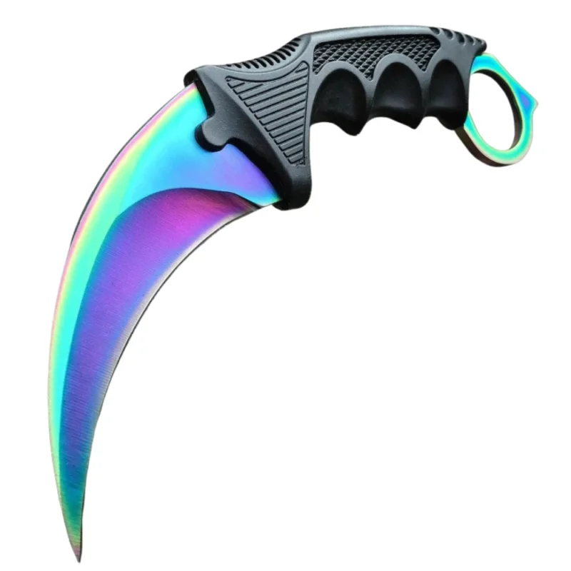 CSGO Rainbow Fade Karambit Gaming Style Knife