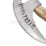 Viking Style Pizza Axe Cutter Tool Close-Up