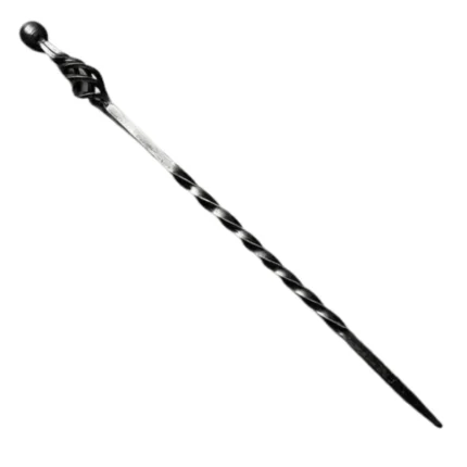 Hand-Forged Fire Poker Rustic Fireplace Tool