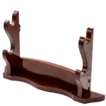 Medieval Sword Stand Solid Wood 2Tier Display Rack