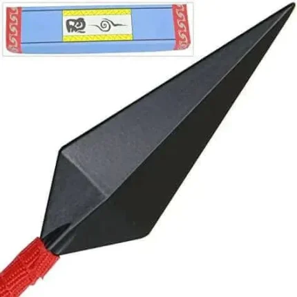 Ninja Kunai Knife Anime Replica Throwing Knife w/ Red