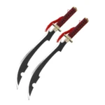 Ninja Twin Scimitar Sword Set Red