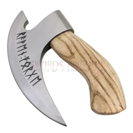 Viking Style Pizza Axe Cutter Tool Close-Up