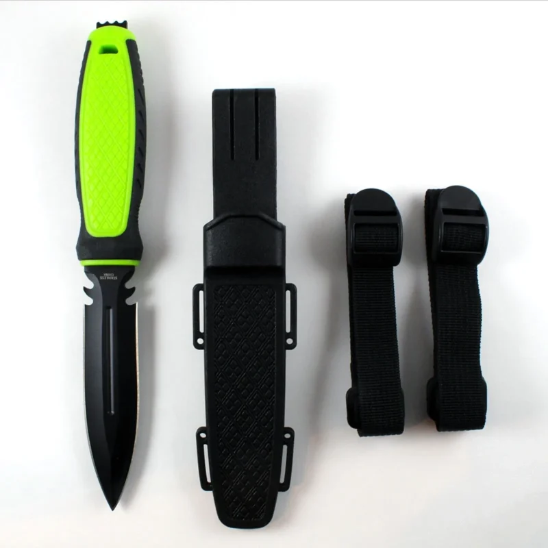 Stainless Steel Scuba Diving Knife with Sheath Straps