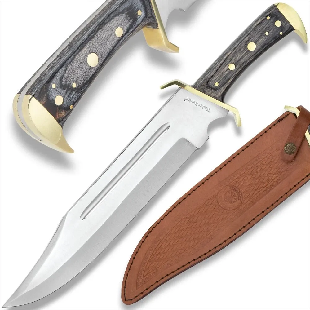 Timber Rattler Western Outlaw Full Tang Bowie Knife Timber Rattler Western Outlaw Full Tang Bowie Knife
