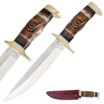 Timber Rattler Bone Handle Bowie 12" Knife w/ Sheath