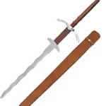 German Flamberg Zweihander Sword 61" Two-Handed Replica