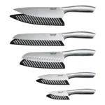 5-Piece Stainless Steel Kitchen Knife Set with Cover
