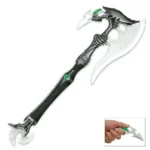 Alien Warrior Fantasy Battle Axe w/ Dagger