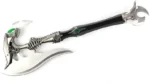 Alien Warrior Fantasy Battle Axe w/ Dagger