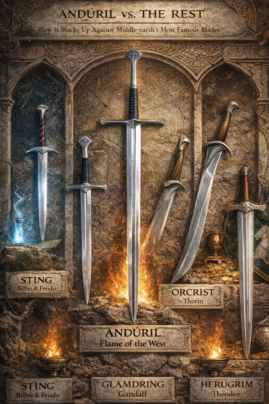 Andúril vs. the Rest: How It Stacks Up Against Middle-earth's Most Famous Blades