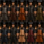 Blacksmith Guardian Crazy Horse Leather Apron with Multi Pocket
