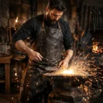 Blacksmith Leather Apron Heavy Duty Work Gear - Image 2