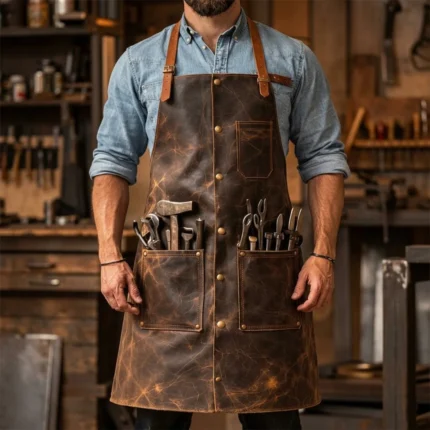 Blaze Craft Blacksmith Leather Apron Heavy Duty