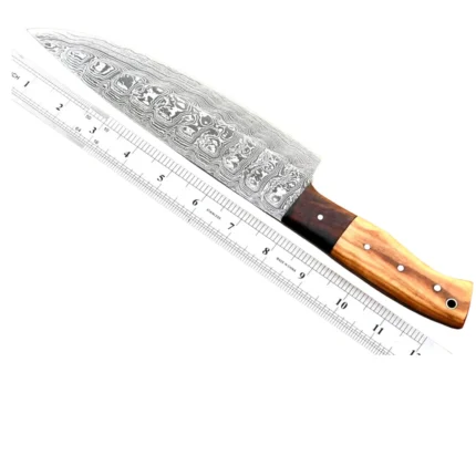 Custom Handmade Forged Damascus Steel Chef Knife
