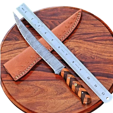 Damascus Steel Fillet Knife Fishing Chef Tool