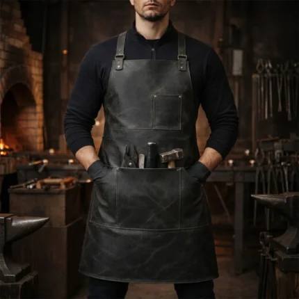 Durable Iron Shield Premium Blacksmith Work Apron