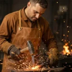 HeatArmor Blacksmith Apron – Heavy Duty Leather Work Gear