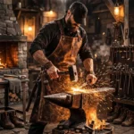 Heavy Duty IronGuard Blacksmith Leather Apron - Image 3