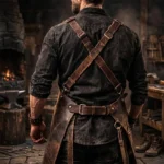 Heavy Duty IronGuard Blacksmith Leather Apron - Image 2