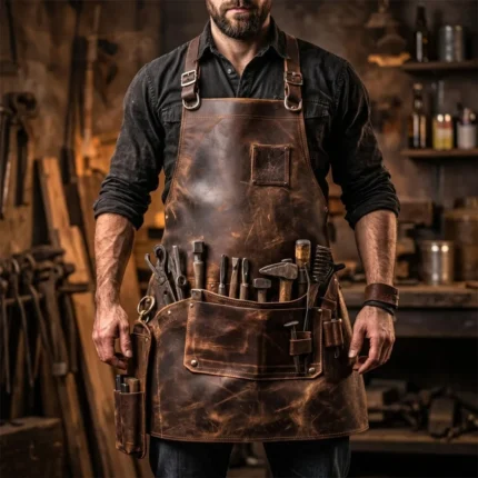 Heavy Duty IronGuard Blacksmith Leather Apron