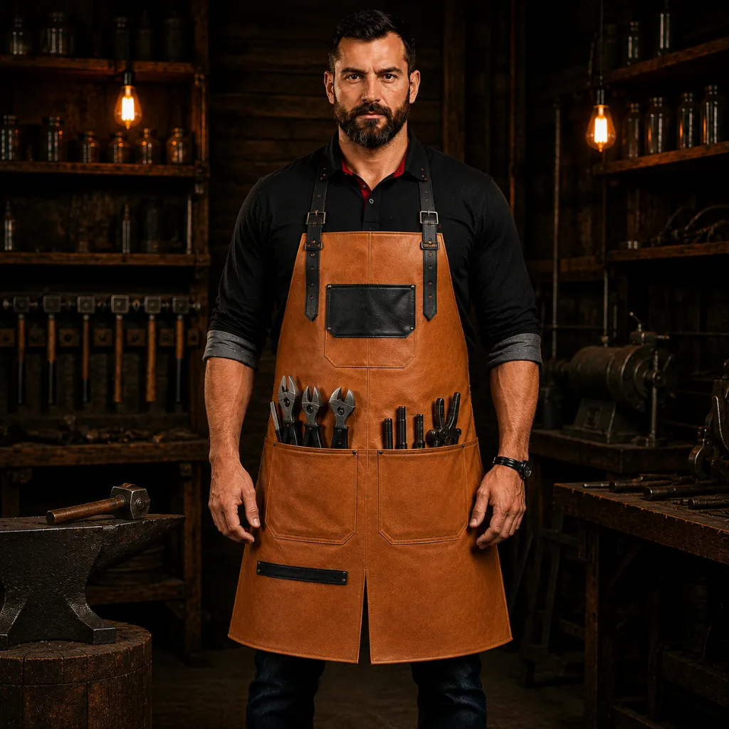 Ironclad Blacksmith Apron with Split Leg Heavy Duty (2) Ironclad Blacksmith Apron with Split Leg Heavy Duty