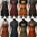 Reinforced Blacksmith Leather Apron with Split Leg