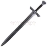 Hektor LARP longsword with silver finish