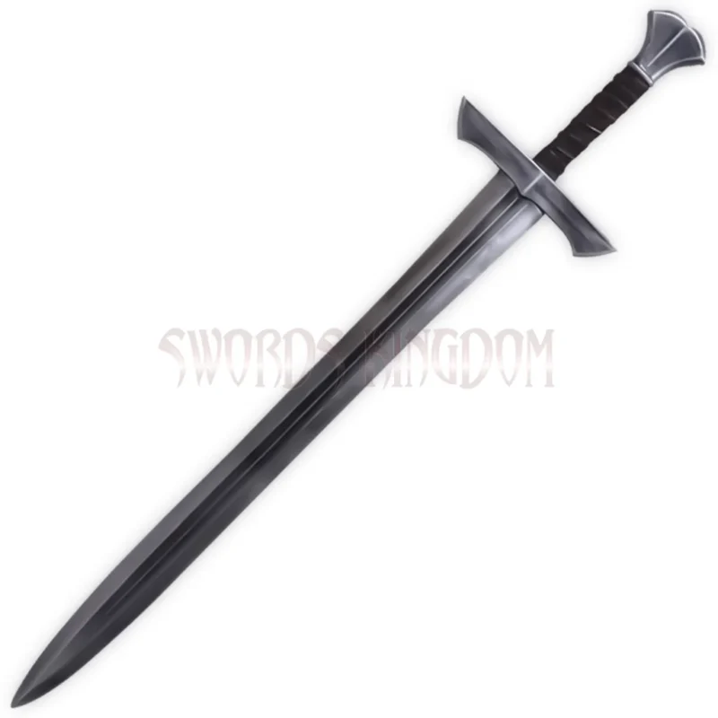 Hektor LARP longsword with silver finish