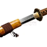 Japanese Samurai katana featuring an L6 steel blade and Hamon