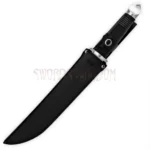 Honshu 17-inch tanto knife with leather sheath
